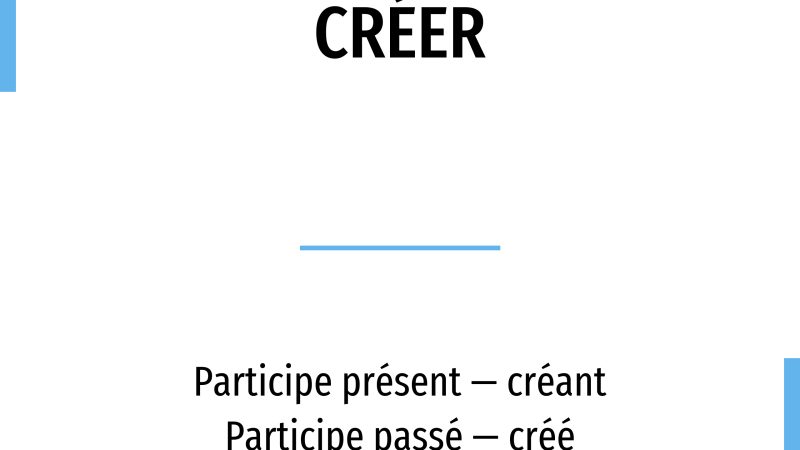 Conjugating the French Verb “CrÃ©er”